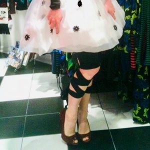 Betsey Johnson wrap-around tie leggings